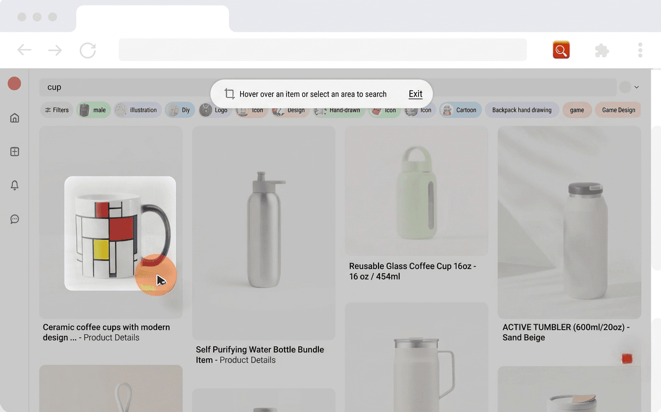 AI multimodal search step